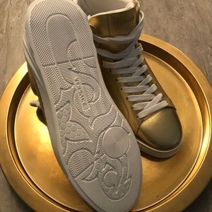Versace Medusa gold sneakers